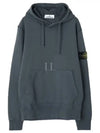 Signature Logo Patch Hoodie Grey - STONE ISLAND - BALAAN 2