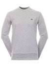 Logo Patch Crewneck Sweatshirt Grey - LACOSTE - BALAAN 2