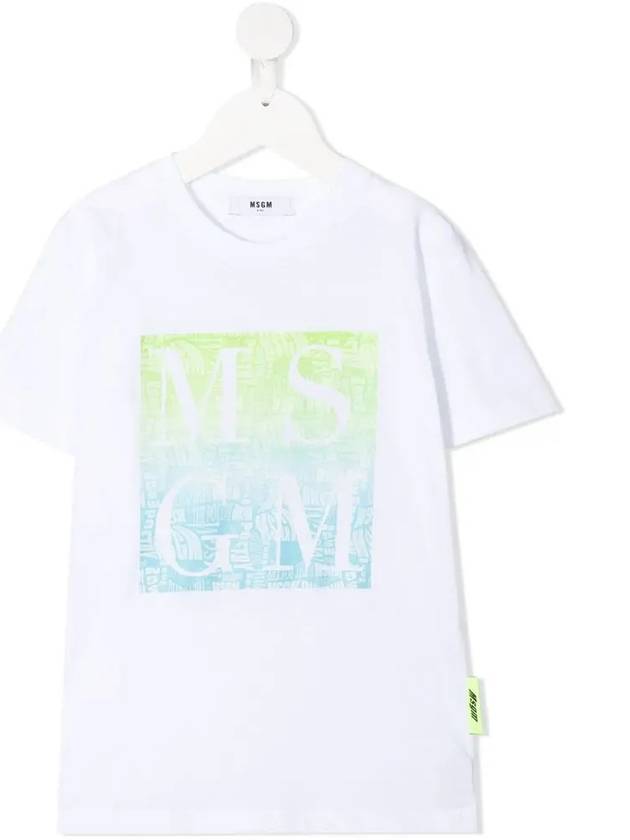 Kids Signature Logo Print T Shirt MS027586 001 - MSGM - BALAAN 2