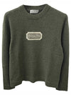 Couture Embroidered Cashmere Jersey Knit Top Green - DIOR - BALAAN 2