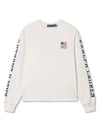 W Logo Flag Long Sleeve Jersey T Shirt White - POLO RALPH LAUREN - BALAAN 1