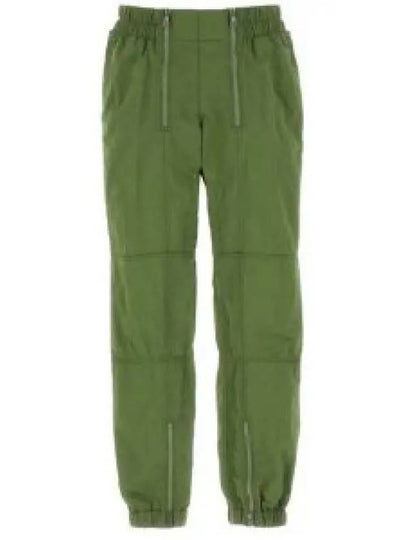 Zipper Detail Nylon Track Pants Green - BOTTEGA VENETA - BALAAN 2