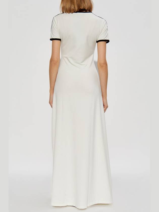 ADIDAS Originals Long Dress With Logo-shaped Appliqué, Women's, White - ADIDAS ORIGINALS - BALAAN 4