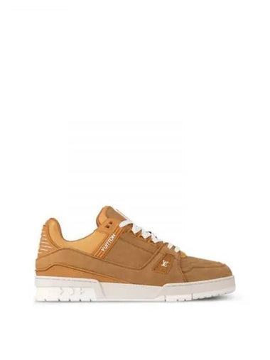 LV Trainer Low Top Sneakers Beige - LOUIS VUITTON - BALAAN 1