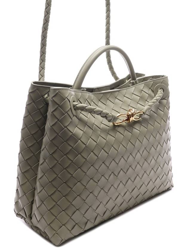 Andiamo Medium Tote Bag Travertine - BOTTEGA VENETA - BALAAN 4