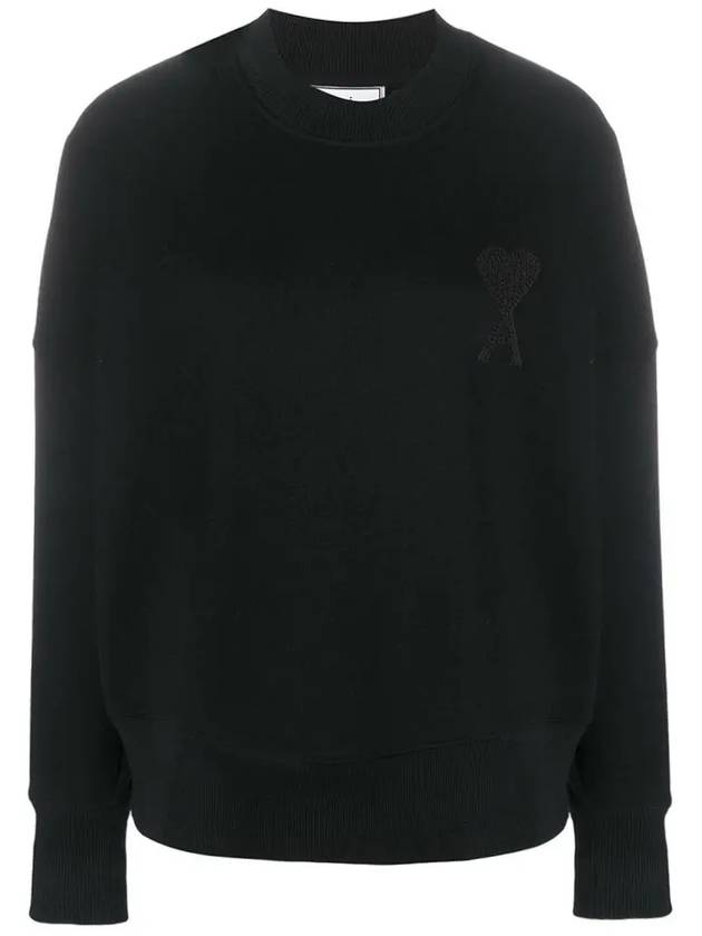 12th Anniversary Women s Heart Embroidery Brushed Sweatshirt H20FJ033 749 001 - AMI - BALAAN 2