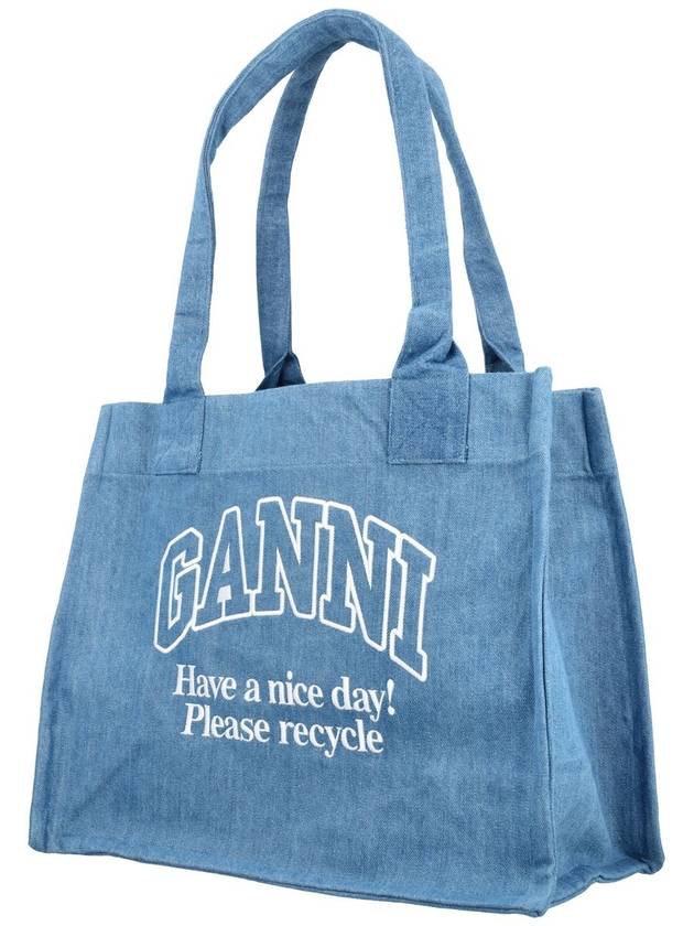 Denim shopping bag - GANNI - BALAAN 3