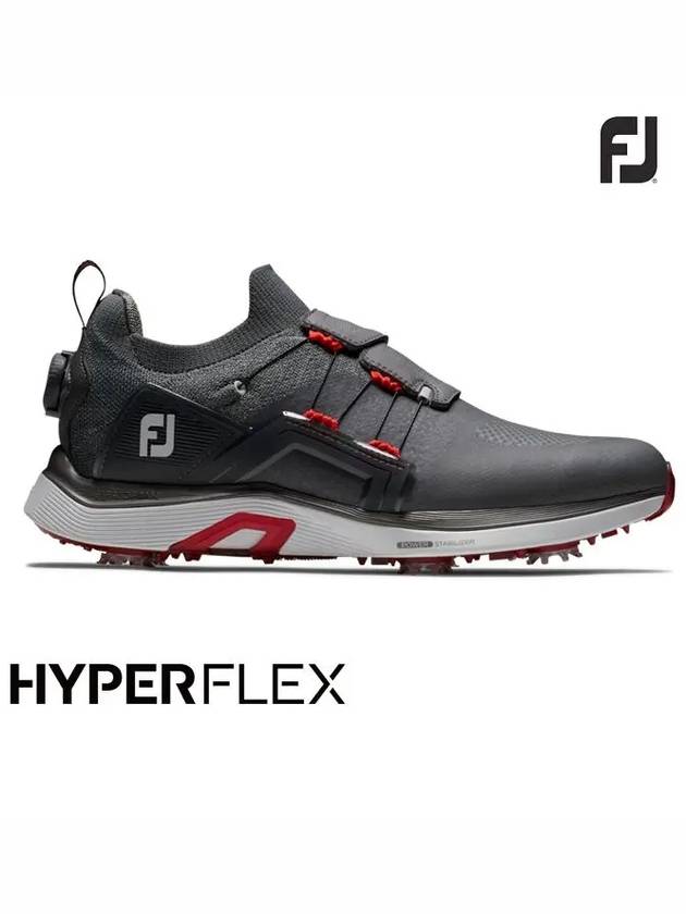 Hyperflex HYPERFLEX Boa Golf Shoes 51045 W Charcoal Gray Red Men's - FOOTJOY - BALAAN 2