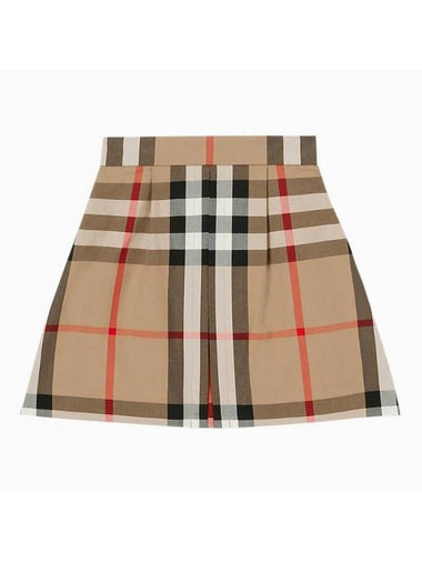 Kids Vintage Check Mini Skirt Beige - BURBERRY - BALAAN 1