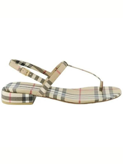 Vintage Check Lambskin Sandals Archive Beige - BURBERRY - BALAAN 2