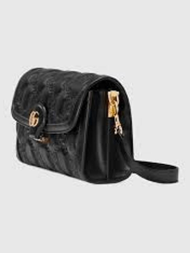 GG Matelasse Small Leather Cross Bag Black - GUCCI - BALAAN 3