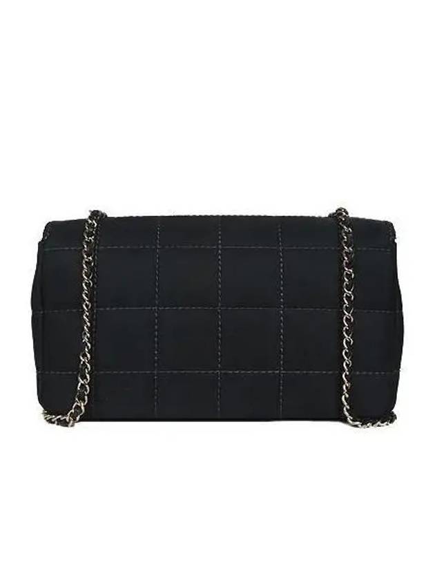 COCO gold logo black fabric quilting classic mini cross bag - CHANEL - BALAAN 4