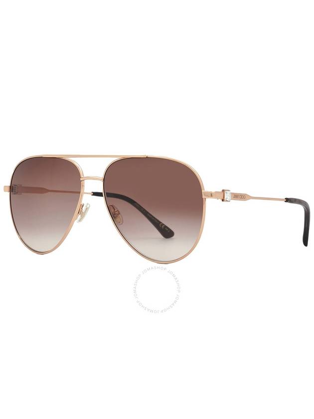 Jimmy Choo Ladies Gold Tone Sport Sunglasses OLLYS-0DDB-HA - JIMMY CHOO - BALAAN 3