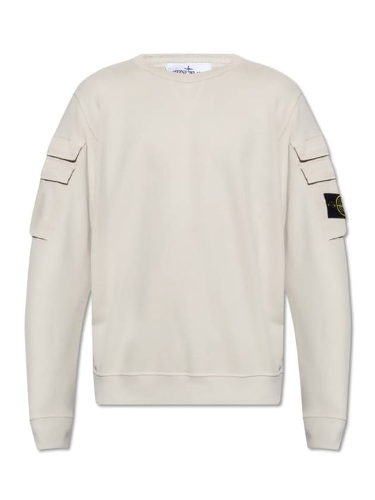 Men's Wappen Patch Cargo Pocket Sweatshirt Plaster - STONE ISLAND - BALAAN 2