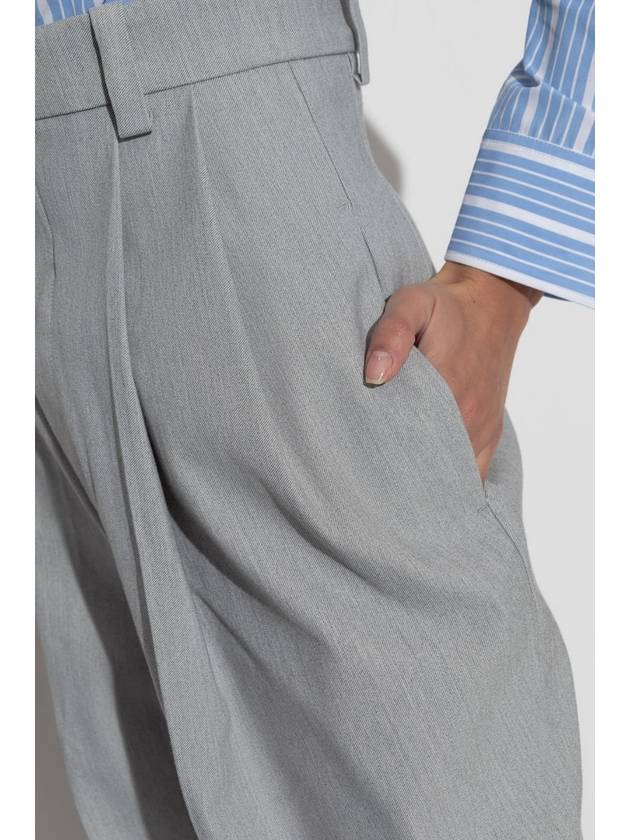 Jacquemus Pleated Trousers, Women's, Grey - JACQUEMUS - BALAAN 5