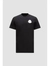 Logo Patch Short Sleeve T-Shirt Black - MONCLER - BALAAN 2