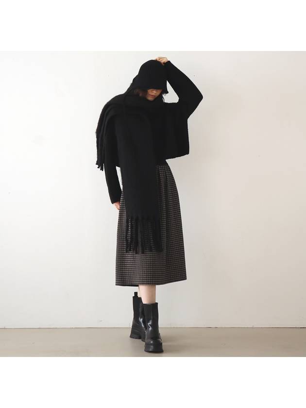 Turtleneck Cropped Knit Pullover BLACK - AVANT-G - BALAAN 5