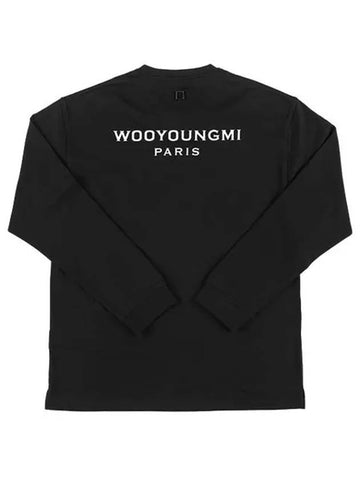 Long sleeve W243TS17 713B back logo men s t shirt - WOOYOUNGMI - BALAAN 1