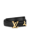 Pretty LV 20MM Reversible Leather Belt Black Brown - LOUIS VUITTON - BALAAN 1