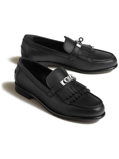 Destin Calfskin Loafers Black - HERMES - BALAAN 2