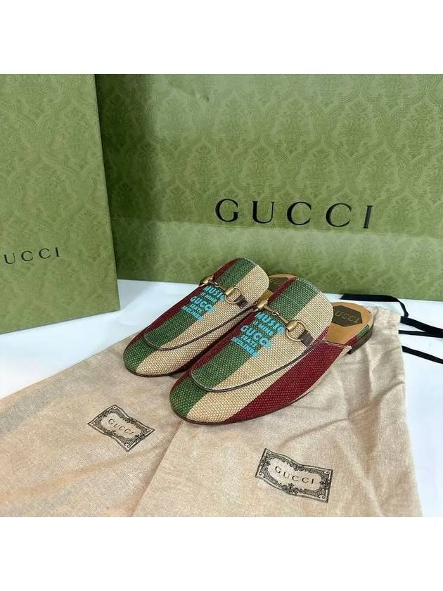 Striped Canvas Bloafers - GUCCI - BALAAN 9