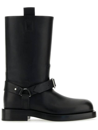 FW 23 24 Boots Saddle Low 8074375BLACK - BURBERRY - BALAAN 2