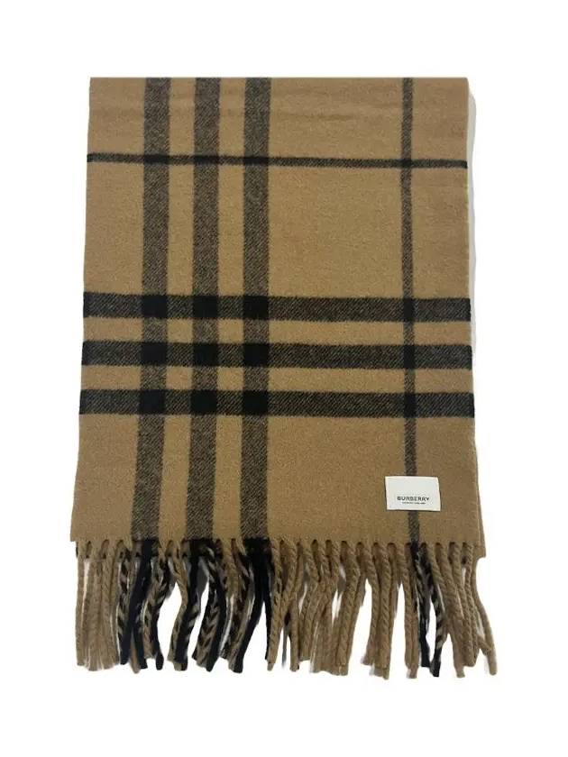 Giant Check Wool Muffler 80899561 Brown - BURBERRY - BALAAN 2