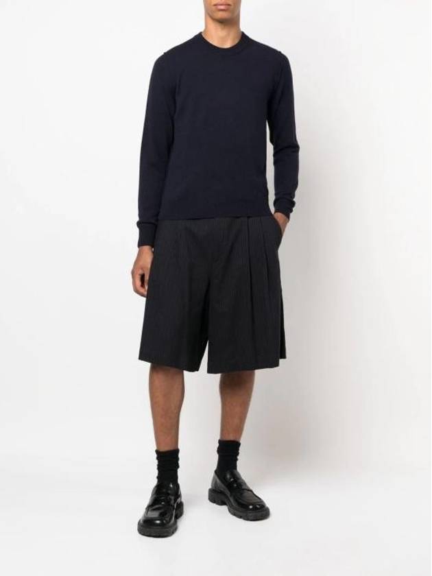 Crew Neck Cashmere Knit Top Navy - MAISON MARGIELA - BALAAN 3