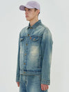 Flower Denim Jacket Blue - UNALLOYED - BALAAN 3