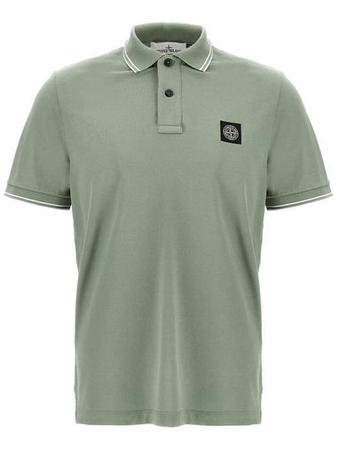 Stone Island Logo Badge Polo Shirt - STONE ISLAND - BALAAN 1