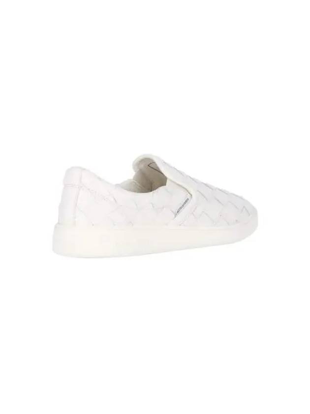 Sawyer Intrecciato Calfskin Slip-Ons White - BOTTEGA VENETA - BALAAN 5