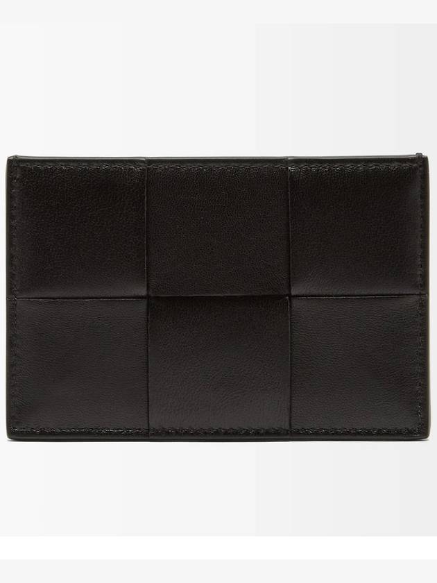 Intrecciato Lambskin Calfskin Card Wallet Black - BOTTEGA VENETA - BALAAN 2