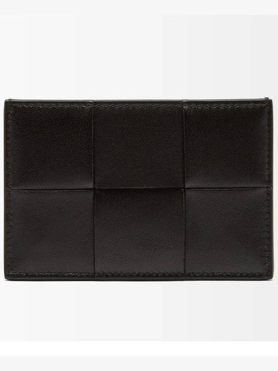 Intrecciato Lambskin Calfskin Card Wallet Black - BOTTEGA VENETA - BALAAN 2