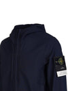 Men's Wappen Patch Hooded Jacket Navy - STONE ISLAND - BALAAN 8