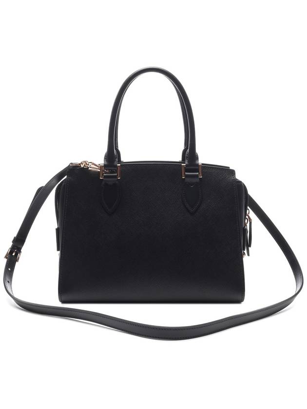 Logo Saffiano Tote Bag Black - PRADA - BALAAN 5