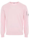 Cotton Crepe Knit Top Pink - CP COMPANY - BALAAN 3