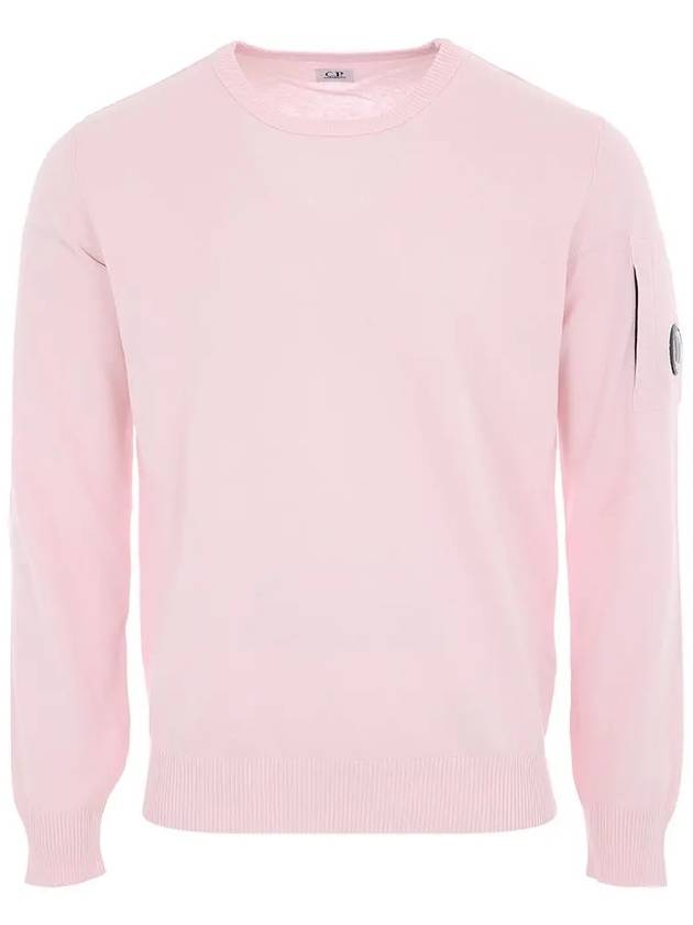 Cotton Crepe Knit Top Pink - CP COMPANY - BALAAN 3