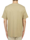 T Just Doval PJ Oval D Patch Short Sleeve T Shirt Beige - DIESEL - BALAAN 6