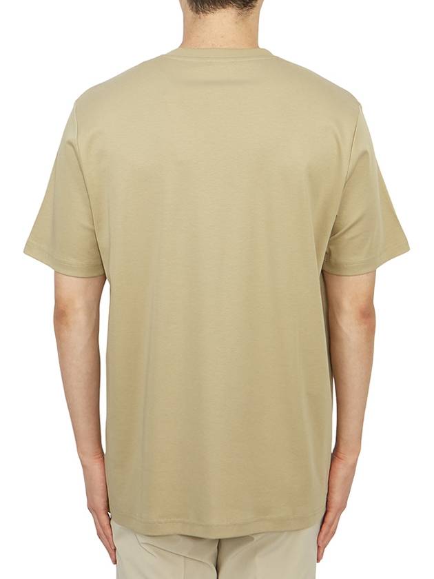 T Just Doval PJ Oval D Patch Short Sleeve T Shirt Beige - DIESEL - BALAAN 6