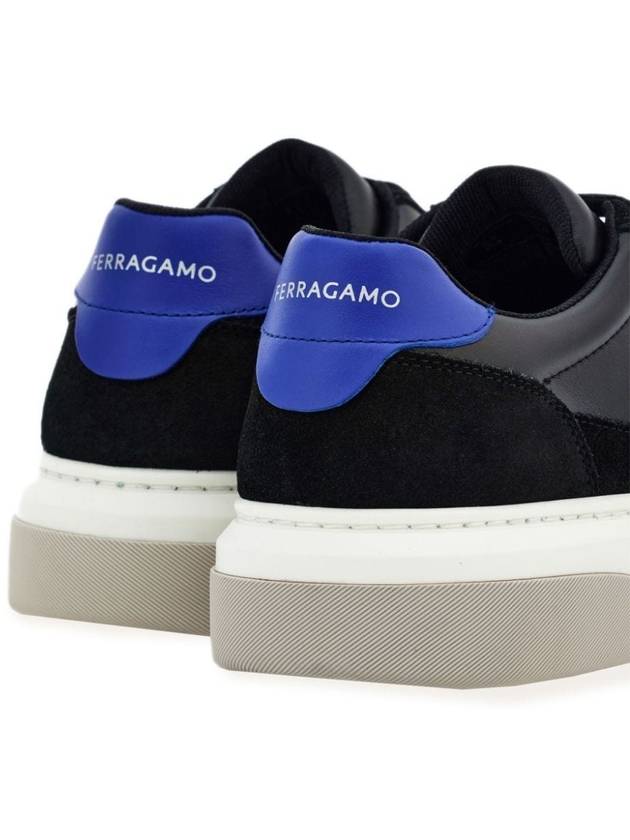 Gancini Outline Low-Top Sneakers Black - SALVATORE FERRAGAMO - BALAAN 4