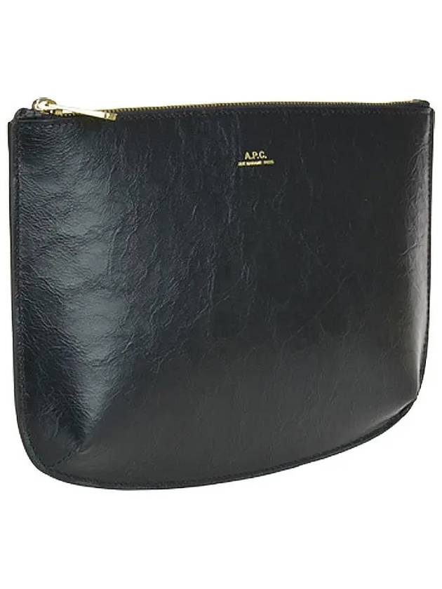 Sara Zipper Pouch Bag Black - A.P.C. - BALAAN.