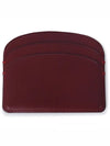 Demi Lune Card Wallet Burgundy - A.P.C. - BALAAN 3