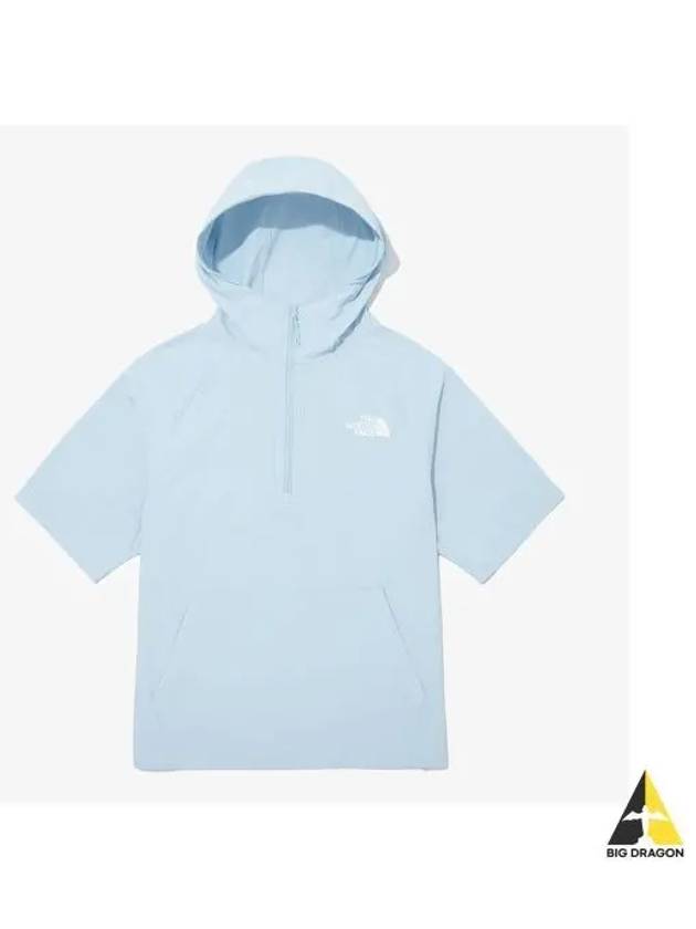 The North Face NM5QQ01L White Label Ice Run Short Sleeve Hoodie Anorak - THE NORTH FACE - BALAAN 1