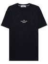 Archivio Cotton Short Sleeve T Shirt Black - STONE ISLAND - BALAAN 3