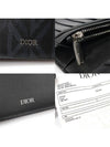 2ESBC002DCO H43E Black CD Diamond Canvas Vertical Long Wallet - DIOR - BALAAN 7