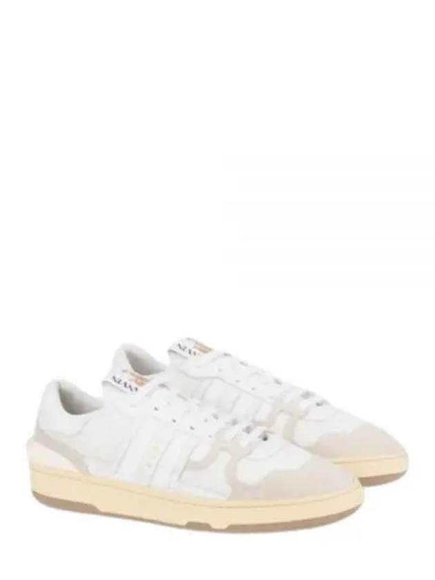 Clay Lace-Up Low Top Sneakers White - LANVIN - BALAAN 2