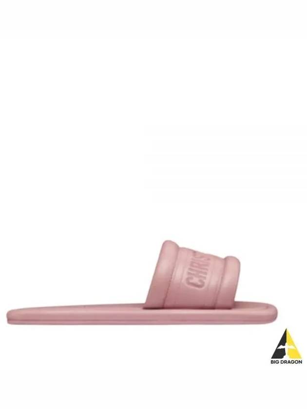 Every-D Embossed Lambskin Slippers Pink - DIOR - BALAAN 2