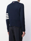 Diagonal Classic Cashmere Knit Top Navy - THOM BROWNE - BALAAN 4