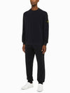 Stretch Cotton Fleece Mock Turtleneck Sweatshirt Navy - STONE ISLAND - BALAAN 4