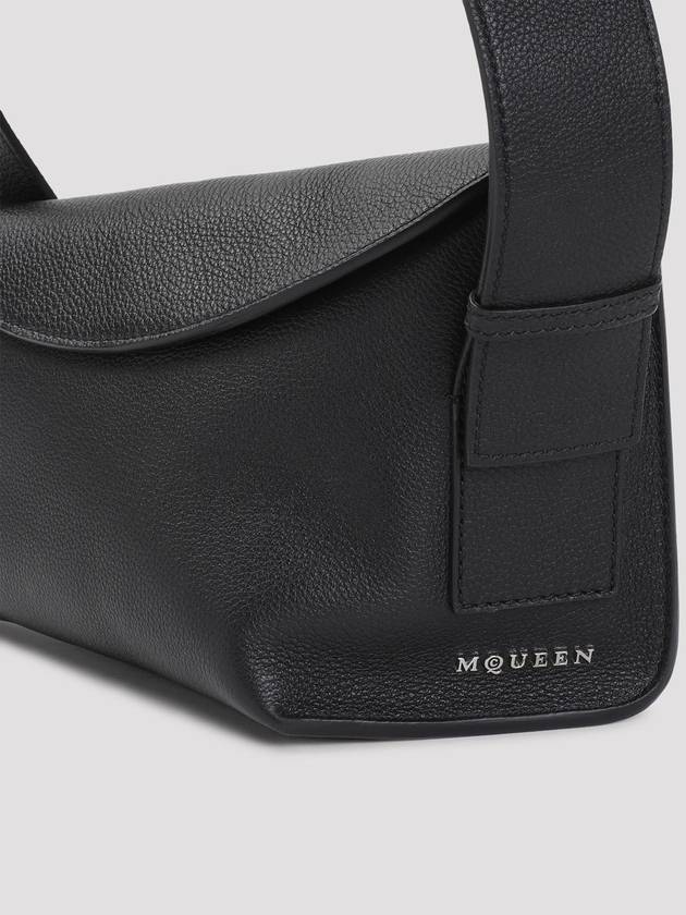 Logo Leather Cross Bag Black - ALEXANDER MCQUEEN - BALAAN 5